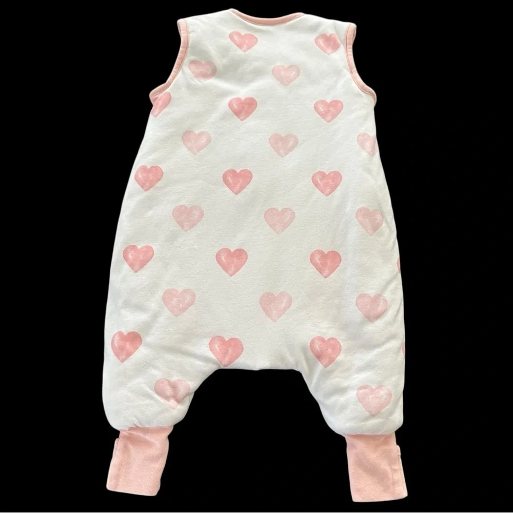 Mama Cheetah Baby Small 6-18 months Organic Cotton Footed Zip Up‎ Sleeper Sack